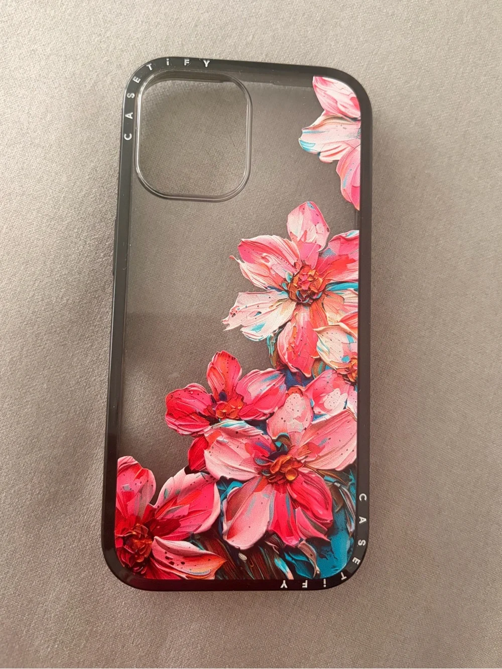 Casetify Pink Floral Clear iPhone 17 Case